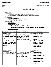 Giáo án Số học Lớp 6 - Tiết 52: Luyện tập - Đ