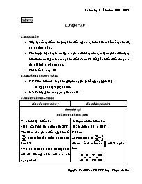 Giáo án Số học Lớp 6 - Tiết 57 đến 80 - Năm học 2006-2007 - Lê Tuấn Việt