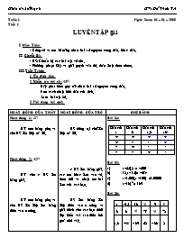 Giáo án Số học Lớp 6 - Tiết 62: Luyện tập - Đ