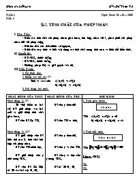 Giáo án Số học Lớp 6 - Tiết 63, Bài 12: Tính 