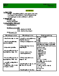 Giáo án Số học Lớp 6 - Tiết 7 đến 9 (bản 3 cột)