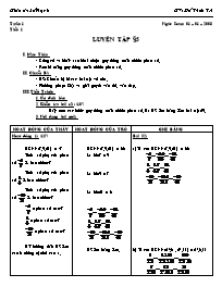 Giáo án Số học Lớp 6 - Tiết 76: Luyện tập - Đ