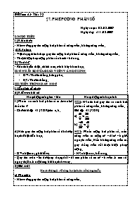 Giáo án Số học Lớp 6 - Tiết 78, Bài 7: Phép cộng phân số - Năm học 2006-2007