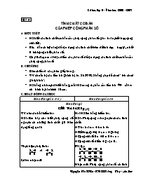 Giáo án Số học Lớp 6 - Tiết 81 đến 90 - Năm học 2006-2007 - Nguyễn Thế Viễn