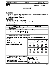 Giáo án Số học Lớp 6 - Tiết 86: Luyện tập - N