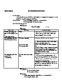 Giáo án Số học Lớp 6 - Tuần 11 - Tiết 31, Bài 17: Ước chung lớn nhất