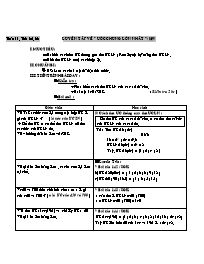 Giáo án Số học Lớp 6 - Tuần 11 - Tiết 32+33: