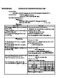 Giáo án Số học Lớp 6 - Tuần 12 - Tiết 35+36: