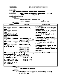 Giáo án Số học Lớp 6 - Tuần 14 - Tiết 41, Bài 2: Tập hợp Z các số nguyên