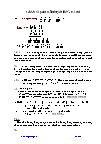 6 Bài tập và đáp án mẫu luyện thi học sinh giỏi môn Toán Lớp 6 - Phạm Huy Hoạt