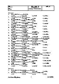 Bài kiểm tra trắc nghiệm môn Tiếng Anh - Bài 