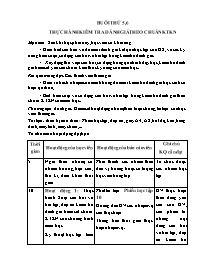 Bồi dưỡng giáo viên - Thực hành kiểm tra đánh giá theo chuẩn KTKN - Buổi thứ 5, 6