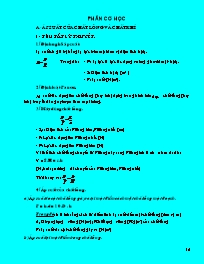 Đề cương bồi dưỡng học sinh giỏi môn Vật lí Lớp 9