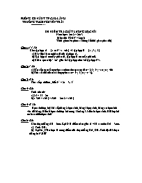 Đề kiểm tra chất lượng học kỳ I môn Toán Lớp 6 - Năm học 2012-2013 - Trường THCS Nguyễn Trãi