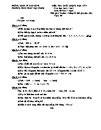 Đề kiểm tra chất lượng học kỳ I môn Toán Lớp 6 - Năm học 2012-2013 - Trường THCS Trần Đại Nghĩa