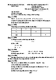 Đề kiểm tra chất lượng học kỳ I môn Toán Lớp 6 - Năm học 2012-2013 - Trường THCS Tân Phước