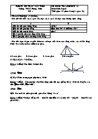 Đề kiểm tra chương II môn Hình học Lớp 6 - Trường THCS Phong Điền