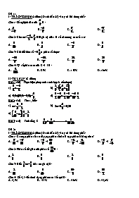 Đề kiểm tra chương III môn Số học Lớp 6 (có ma trận)