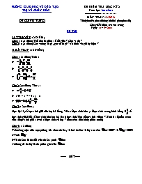 Đề kiểm tra học kỳ II môn Toán Lớp 6 - Năm học 2010-2011 - Phòng GD & ĐT Tx Châu Đốc