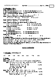 Đề kiểm tra một tiết môn Số học Lớp 6 - Tiết 39 (2 đề)