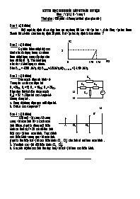 Đề thi môn Vật lý Lớp 9 - Kỳ thi học sinh giỏi toàn Huyện - Vòng 1