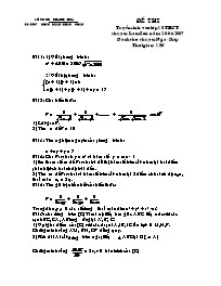 Đề thi tuyển sinh vào lớp 1- THPT Lam Sơn - M