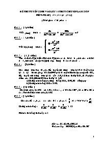 Đề thi tuyển sinh vào lớp 10 THPT chuyên Lam 