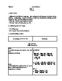 Giáo án Đại số Lớp 8 - Tiết 25 đến 26