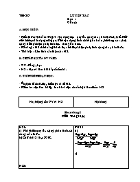 Giáo án Đại số Lớp 8 - Tiết 29 đến 30