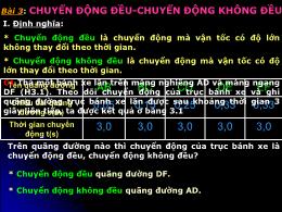 Giáo án điện tử môn Vật lí Lớp 10 - Bài 3: Ch