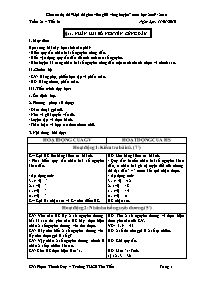 Giáo án dự thi "Hội thi giáo viên giỏi vòng h
