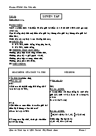 Giáo án Hình học Lớp 6 - Tiết 10: Luyện tập -