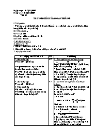 Giáo án Hình học Lớp 6 - Tiết 12: Trung điểm của đoạn thẳng - Năm học 2009-2010 (bản 3 cột)