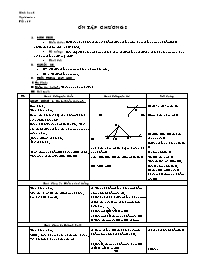 Giáo án Hình học Lớp 6 - Tiết 13: Ôn tập chươ