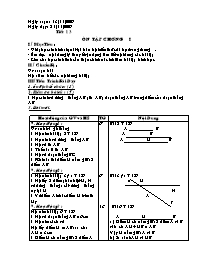 Giáo án Hình học Lớp 6 - Tiết 13: Ôn tập chương I - Năm học 2009-2010 (bản 3 cột)
