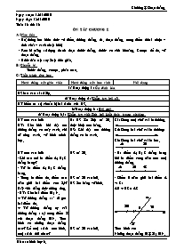 Giáo án Hình học Lớp 6 - Tiết 13: Ôn tập chươ