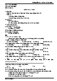 Giáo án Hình học Lớp 6 - Tiết 14: Kiểm tra 1