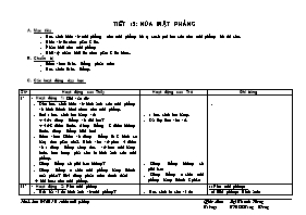 Giáo án Hình học Lớp 6 - Tiết 15: Nửa mặt phẳng - Lại Thanh Hương