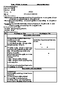 Giáo án Hình học Lớp 6 - Tiết 16: Nửa mặt phẳng - Năm học 2006-2007 - Nguyễn Công Sáng Giáo án Hình học Lớp 6 - Tiết 16: Nửa mặt phẳng - Năm học 2006-2007 - Nguyễn Công Sáng