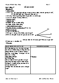 Giáo án Hình học Lớp 6 - Tiết 17, Bài 3: Số đ
