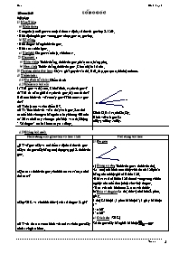Giáo án Hình học Lớp 6 - Tiết 18: Số đo góc (Bản 2 cột)