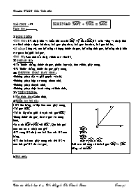 Giáo án Hình học Lớp 6 - Tiết 19: Khi nào xOy