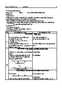 Giáo án Hình học Lớp 6 - Tiết 2: Ba điểm thẳng hàng - Nguyễn Công Sáng