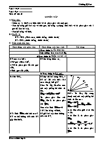 Giáo án Hình học Lớp 6 - Tiết 21: Luyện tập - Năm học 2010-2011