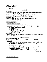 Giáo án Hình học Lớp 6 - Tiết 22: Luyện tập - Năm học 2009-2010 (bản 3 cột)