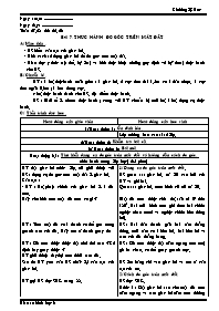 Giáo án Hình học Lớp 6 - Tiết 22+23, Bài 7: Thực hành Đo góc trên mặt đất - Năm học 2010-2011