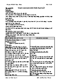 Giáo án Hình học Lớp 6 - Tiết 22+23: Thực hàn