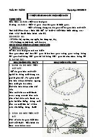 Giáo án Hình học Lớp 6 - Tiết 23, Bài 7: Thực hành đó góc trên mặt đất - Năm học 2009-2010