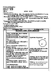 Giáo án Hình học Lớp 6 - Tiết 25: Đường tròn - Năm học 2006-2007 - Nguyễn Công Sáng Giáo án Hình học Lớp 6 - Tiết 25: Đường tròn - Năm học 2006-2007 - Nguyễn Công Sáng