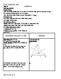 Giáo án Hình học Lớp 6 - Tiết 26: Luyện tập -